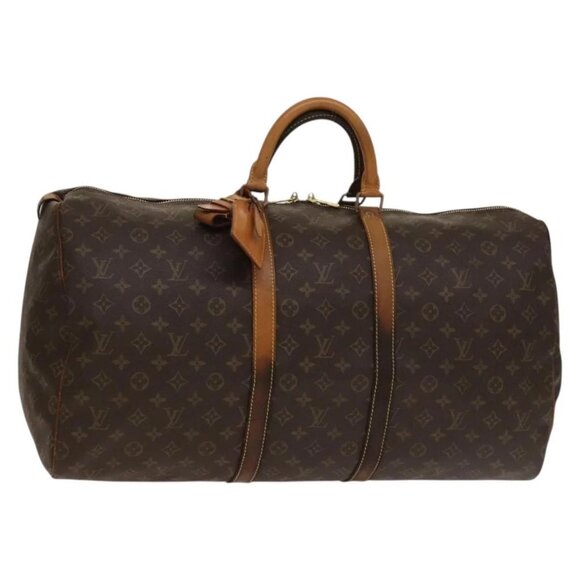 LOUIS VUITTON Monogram Keepall 55 Boston Bag M41424 LV Auth 136634 - Picture 1 of 16